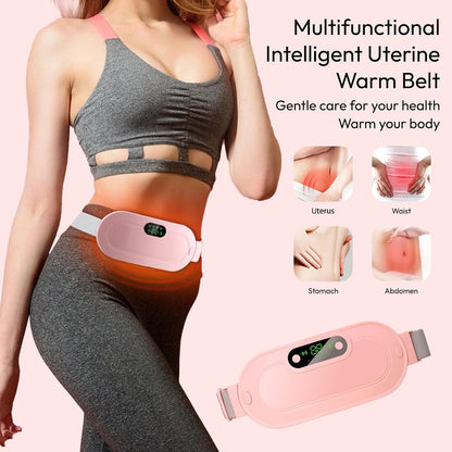 🌸Flash Sale:LOVILDS®Heating Massage Belt: Period Cramp Relief & Belly Warmer