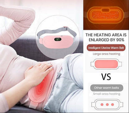 🌸Flash Sale:LOVILDS®Heating Massage Belt: Period Cramp Relief & Belly Warmer