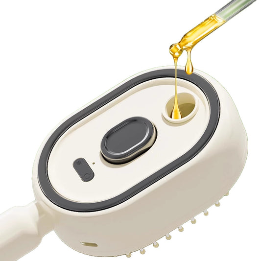 Electric Airbrush Scalp Massage Comb | Retractable, Self-Cleaning & Deep Hydration