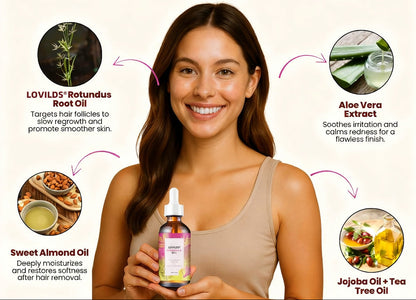 🌸Flash Sale:LOVILDS® Rotundus Oil for Hair Reduction