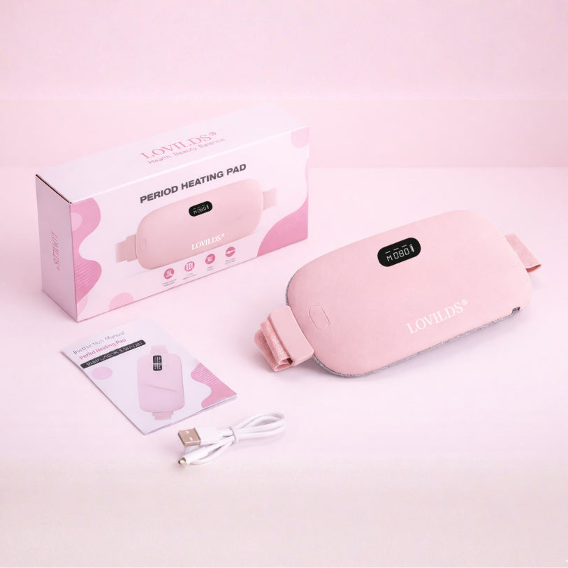 🌸Flash Sale:LOVILDS®Heating Massage Belt: Period Cramp Relief & Belly Warmer