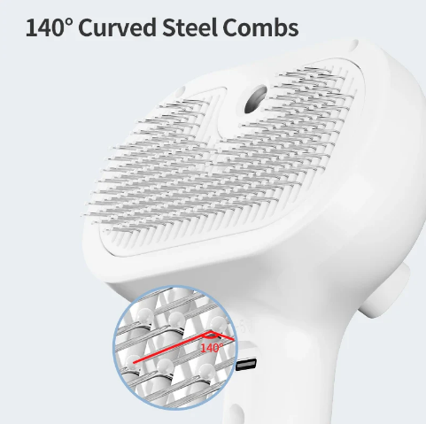 🐾Flash Sale：LOVILDS®Pet Steam – Professional Steam Brush for Pet Coat Care